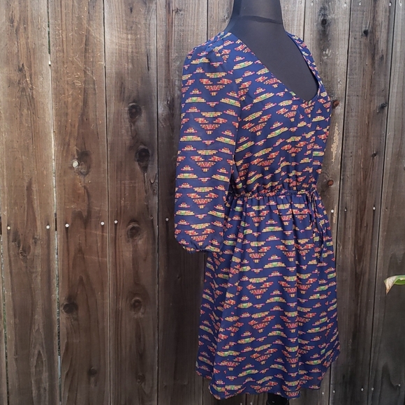 Mid-sleeve dress - Picture 6 of 7